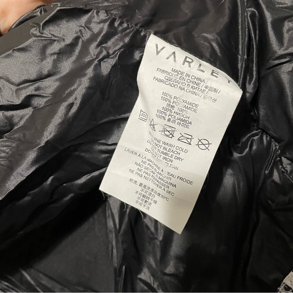 Varley Highland Puff Jacket Contrast Snake Women’s hooded puffer coat size small - Picture 11 of 13